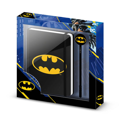 Coffret Journal + Stylo Fashion DC Comics Batman « Batsignal »