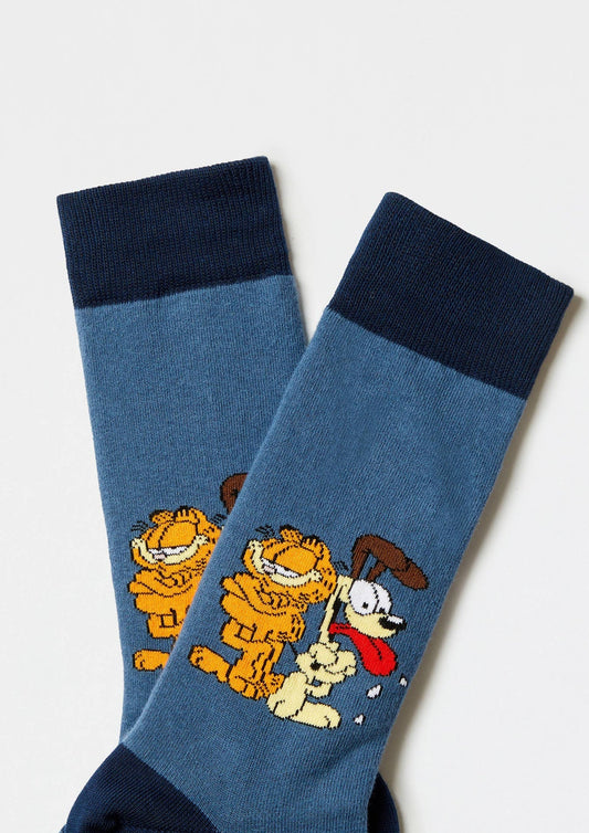 BeGarfield &amp; Odie Blue Socks