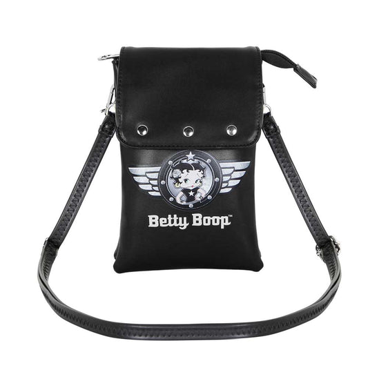 Betty Boop Motor Love-Sac pour Téléphone Portable, Noir