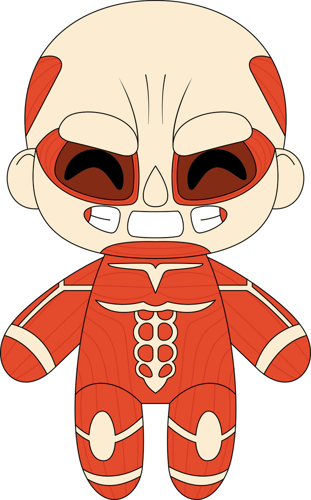 Chibi Kolossaler Titan Plüsch (23 cm)