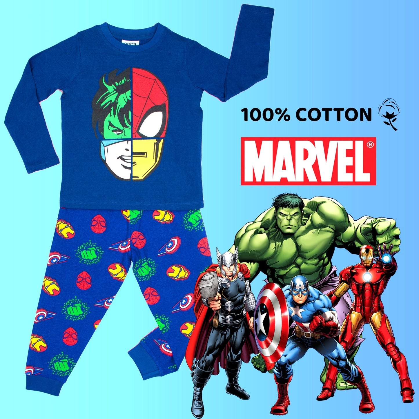 Pyjama – Set Avengers – Navy