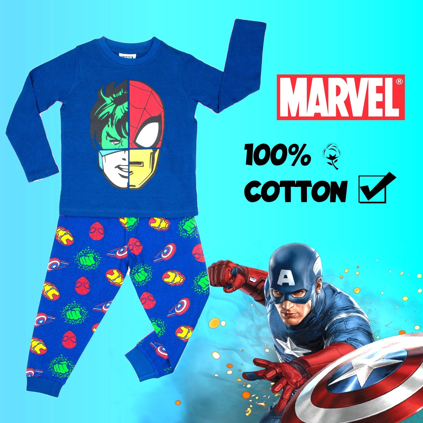Pyjama – Set Avengers – Navy