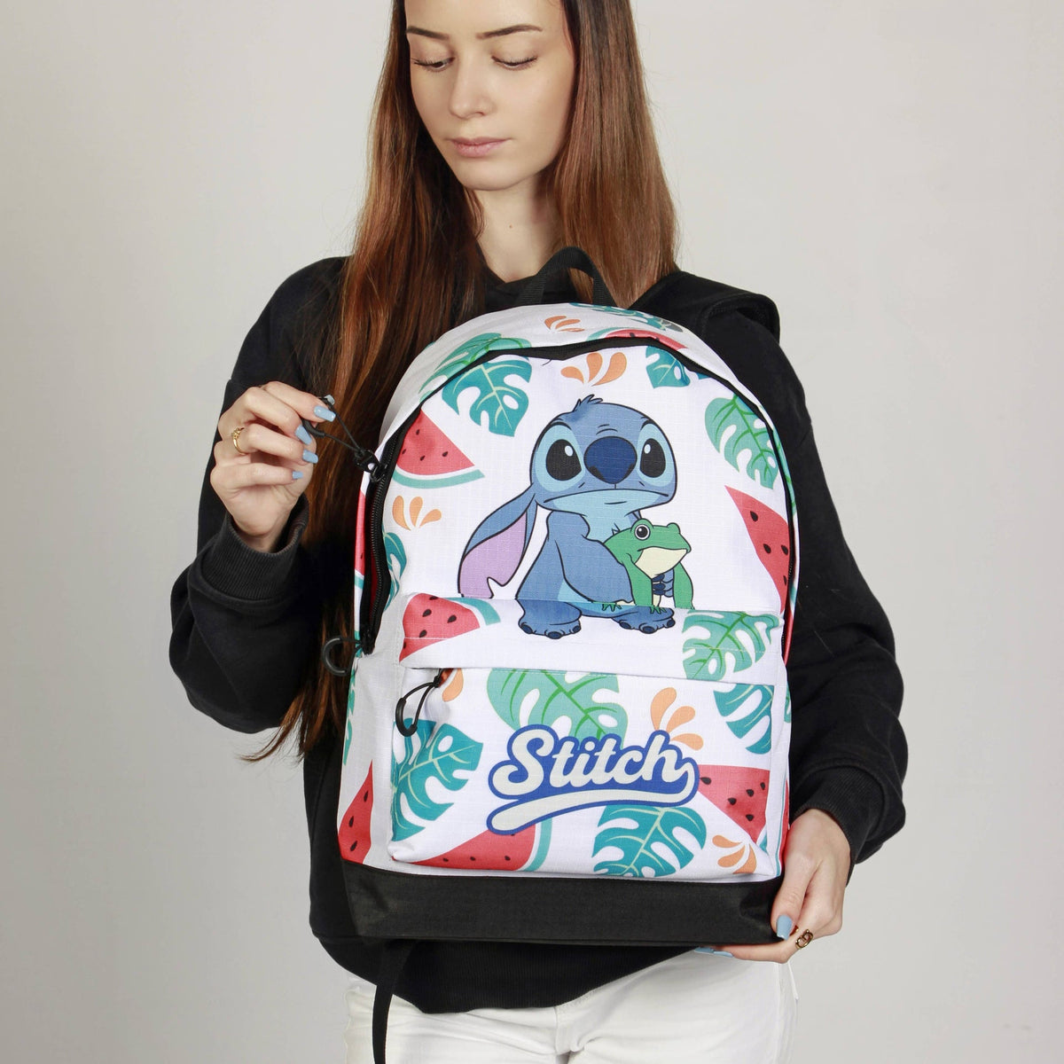 sac a dos lilo stitch stitch avec grenouille karactermania