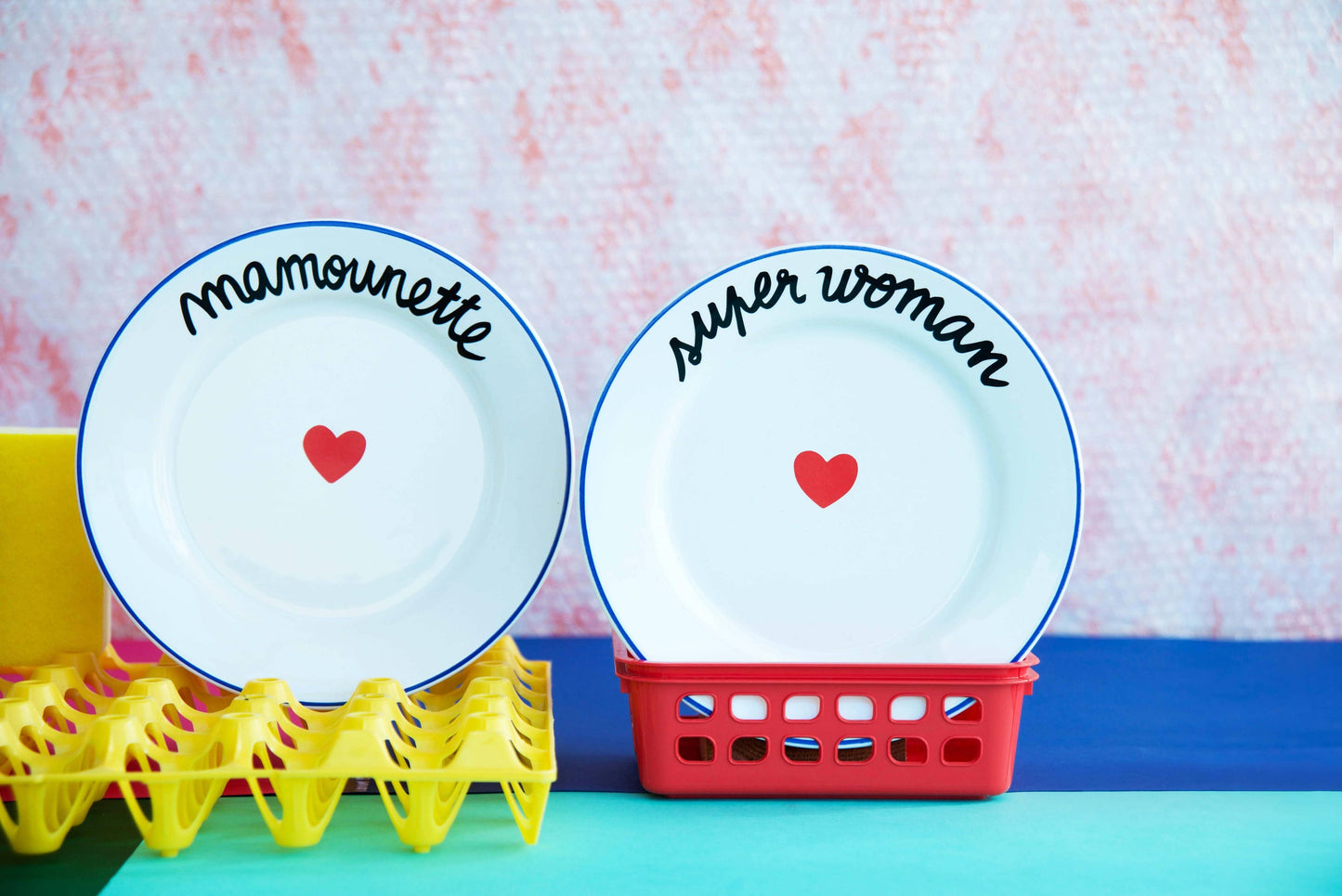 Assiette La Famille S’éclate - Super Woman 