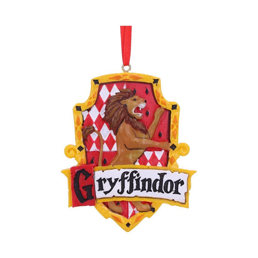 Décoration de Noël Gryffondor Nemesis Now Harry Potter Gryffindor Crest Hanging Ornament