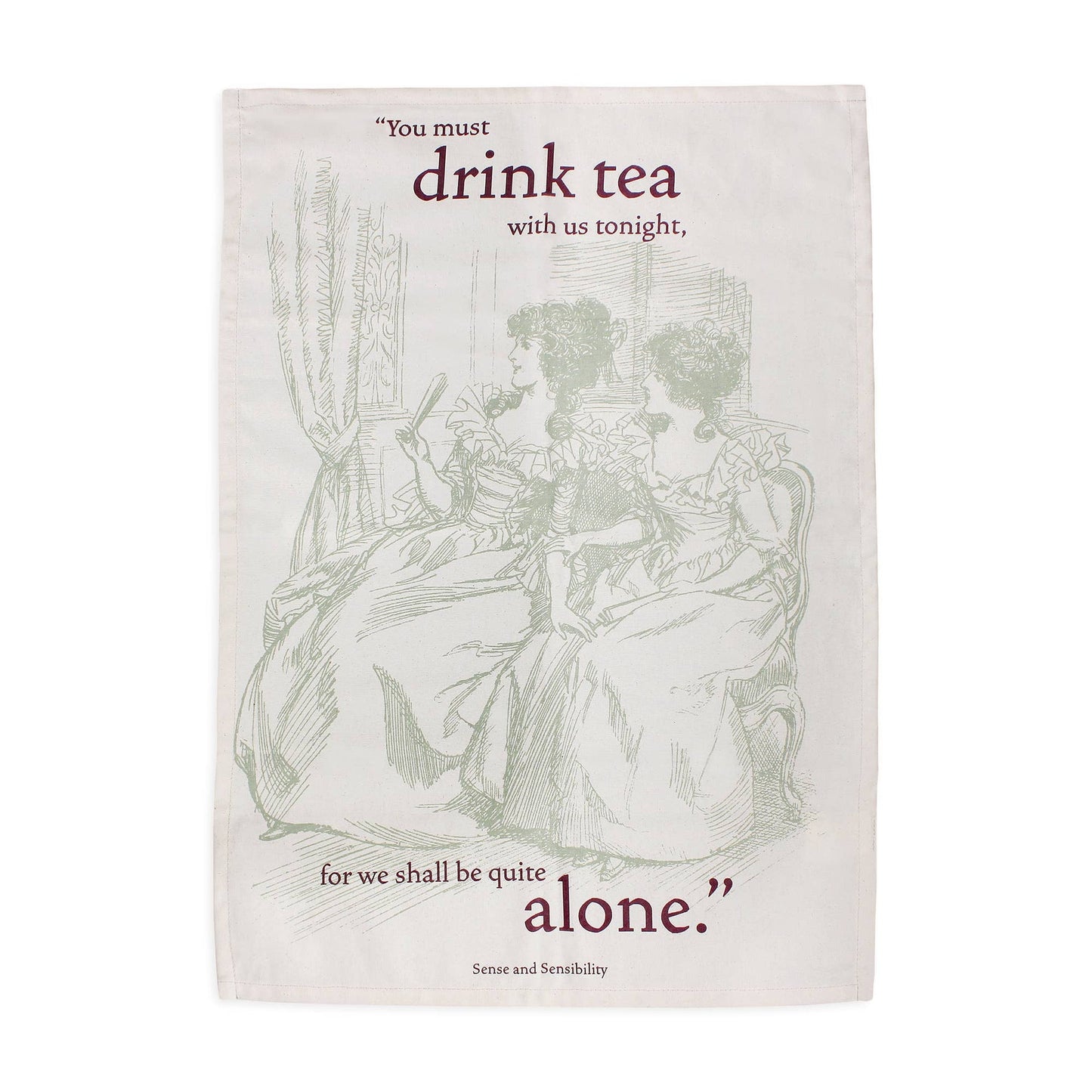 Torchon Jane Austen - en coton recyclé Pulteney Press