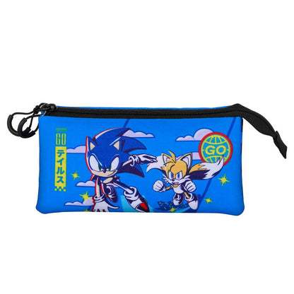 Trousse Triple Sonic the Hedgehog « Go »