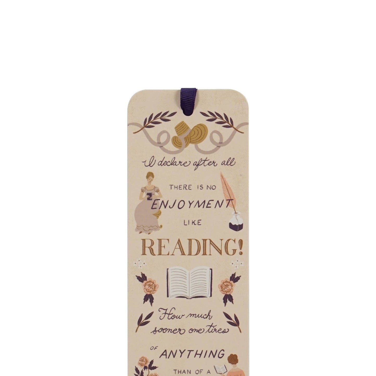 Marque-page papier Jane Austen - Orgueil et Préjugés