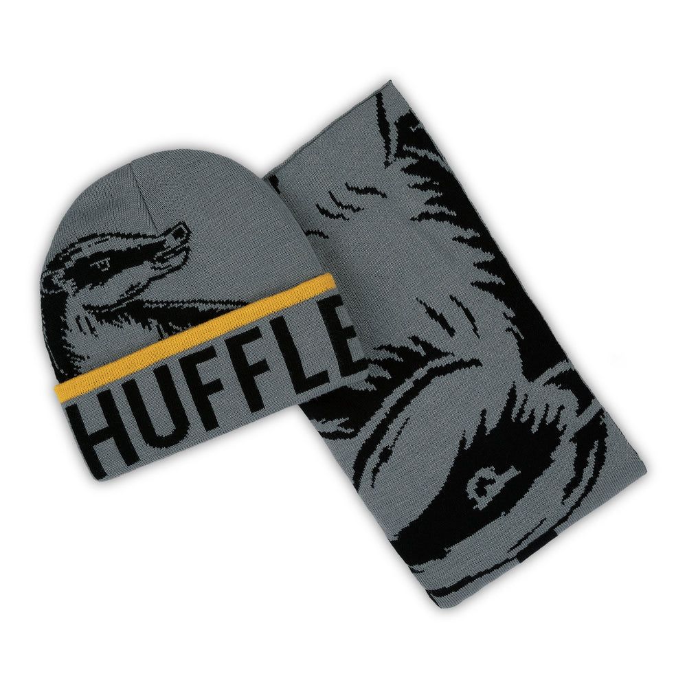 Erwachsenen-Set Mütze und Schal Harry Potter Hufflepuff