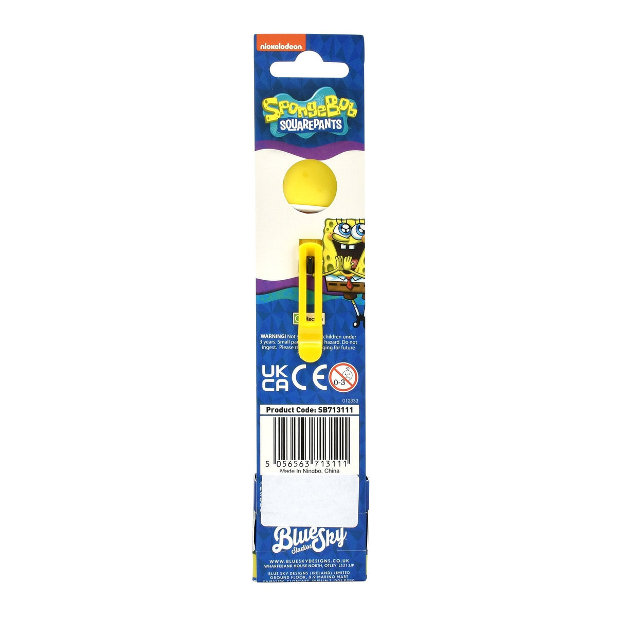 Stylo multicolore Bob l'Éponge – autre angle