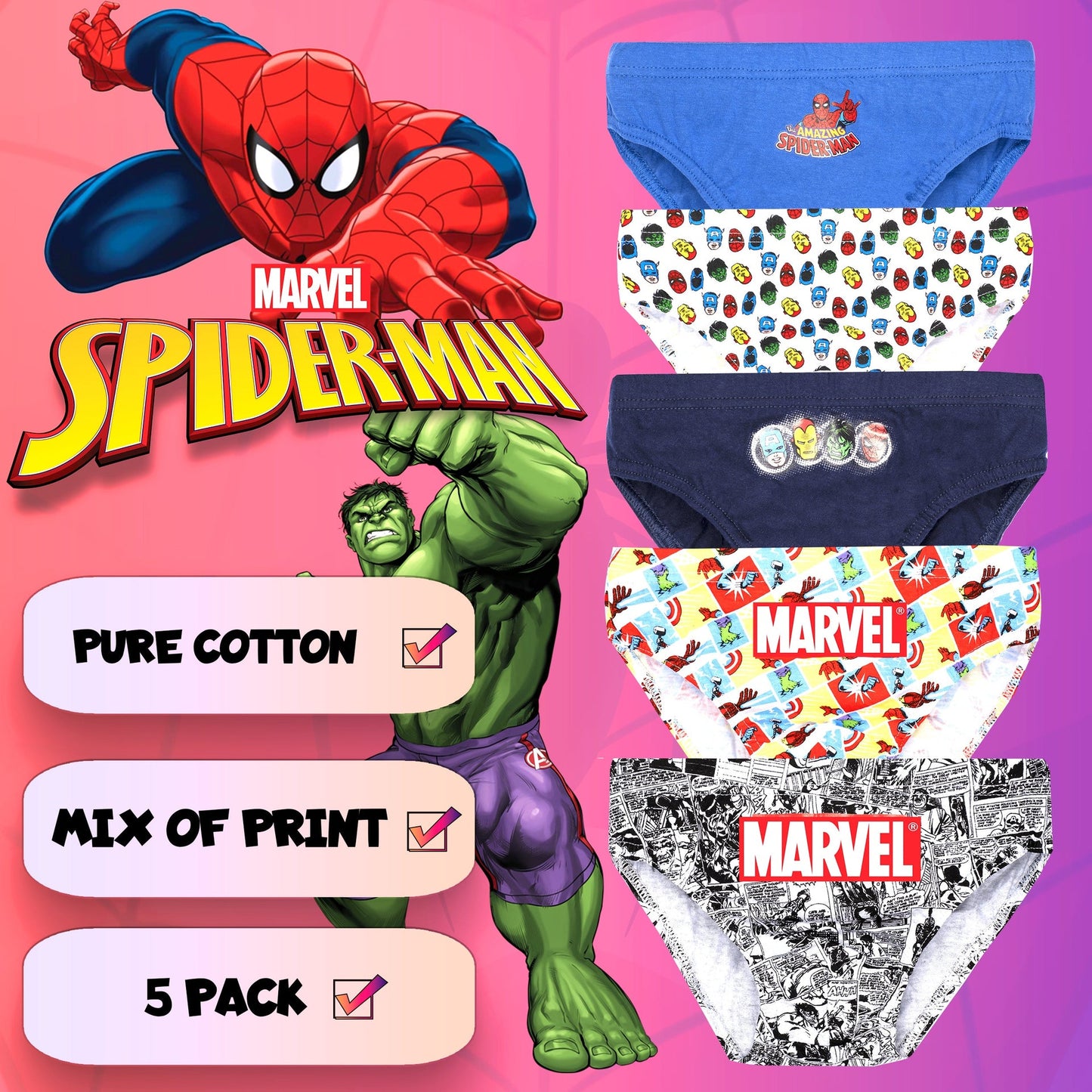 Sous-vêtement enfant – Marvel