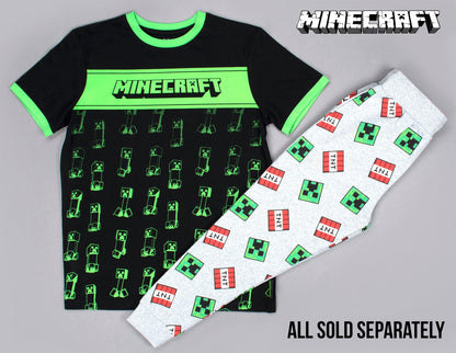 T-shirt Minecraft – Creeper T-shirt – noir & vert
