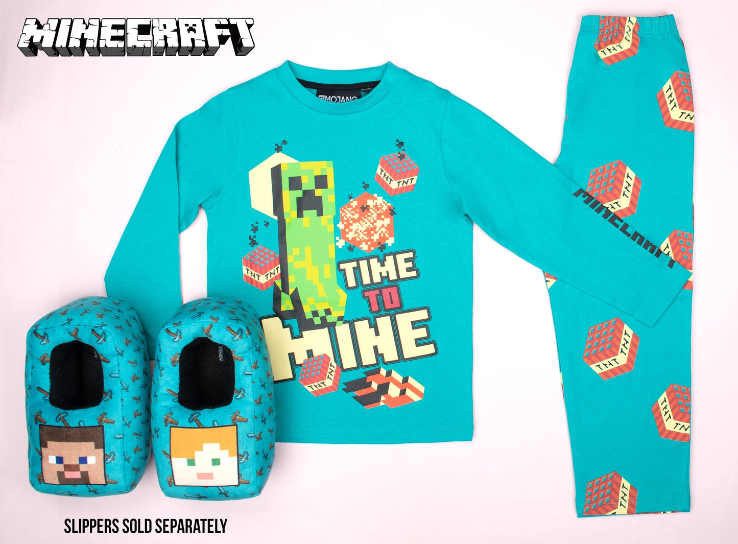 Pyjama Minecraft – bleu