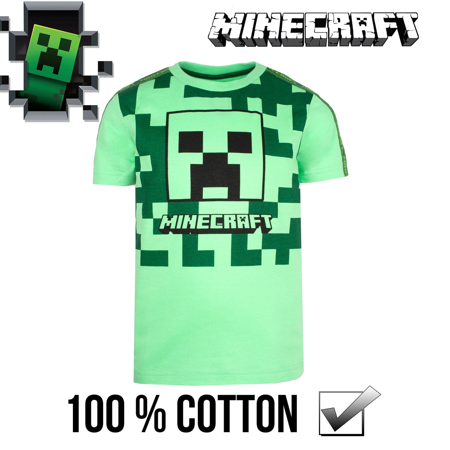 T-shirt Minecraft – Creeper T-shirt – vert