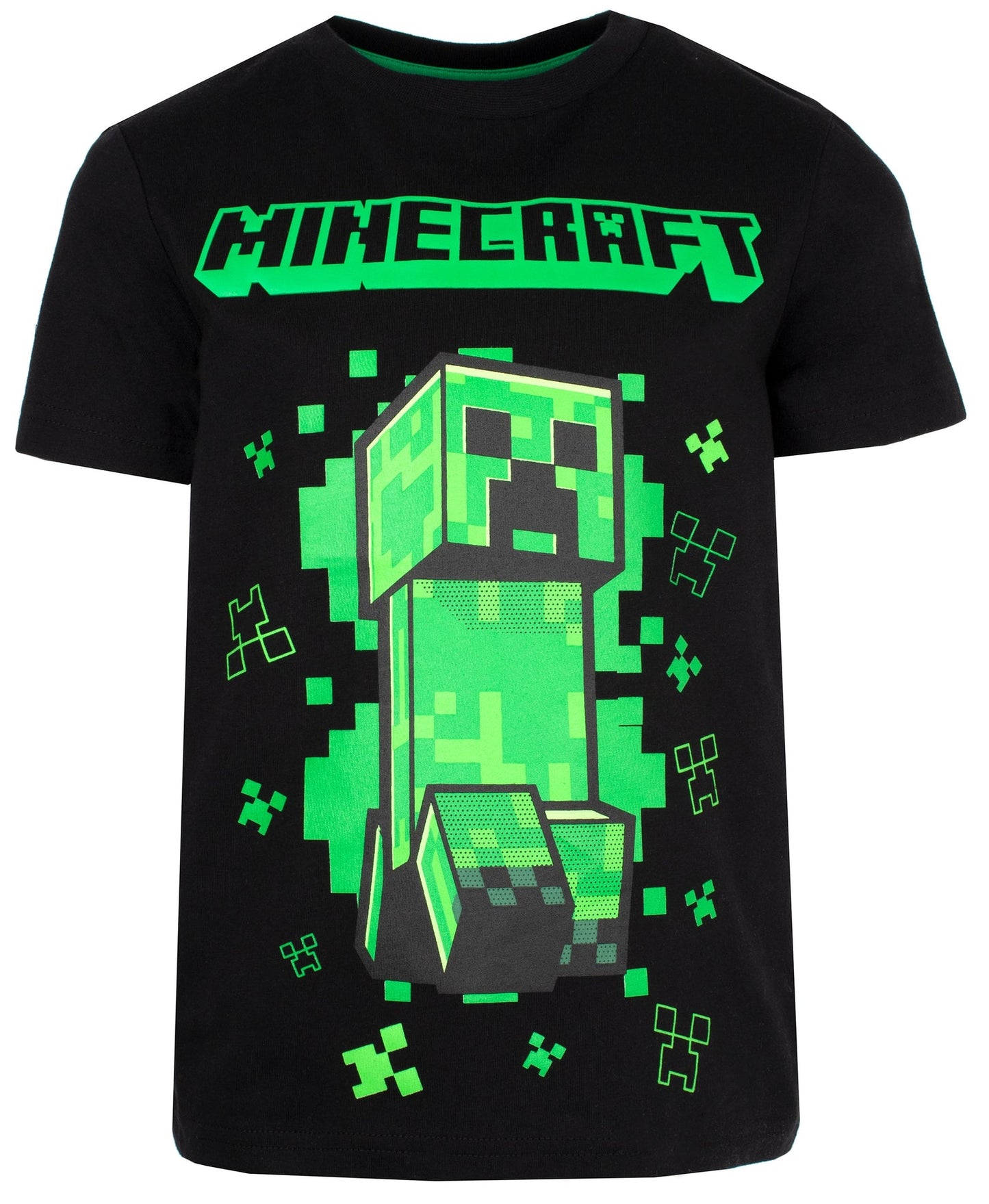 T-shirt Minecraft – Creeper T-shirt – noir