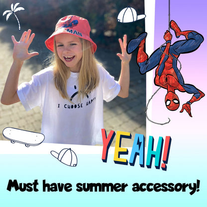 Casquette enfant – Spider-Man rouge Bucket Hat