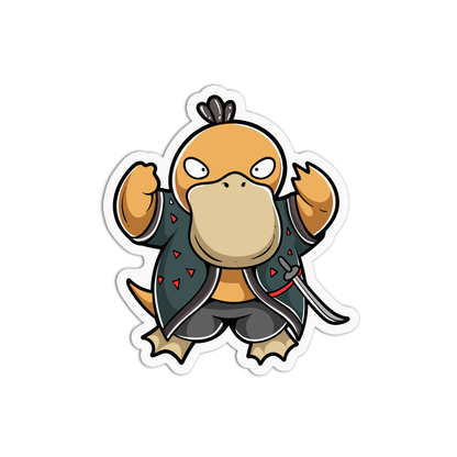 Autocollant Canard Samouraï