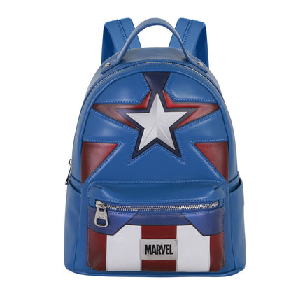 Marvel Captain America Courage-Sac à dos Heady, Bleu