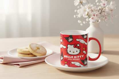 Mug Hello Kitty « Faces » – Rouge