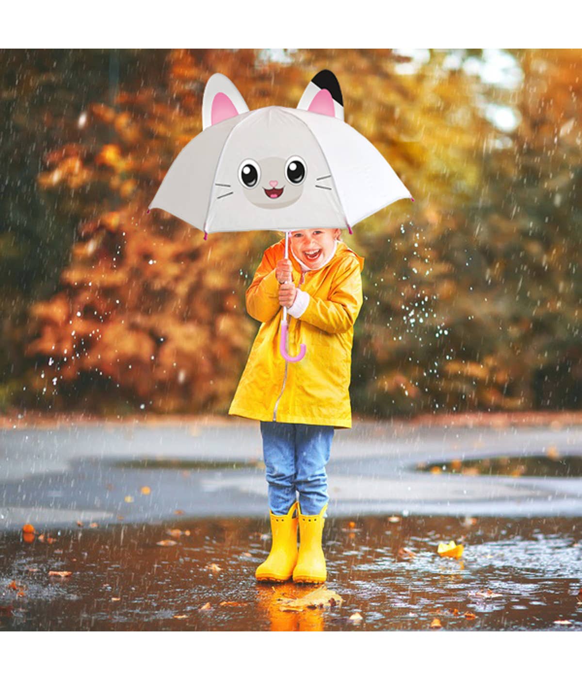 Parapluie Gabby's Dollhouse avec oreilles