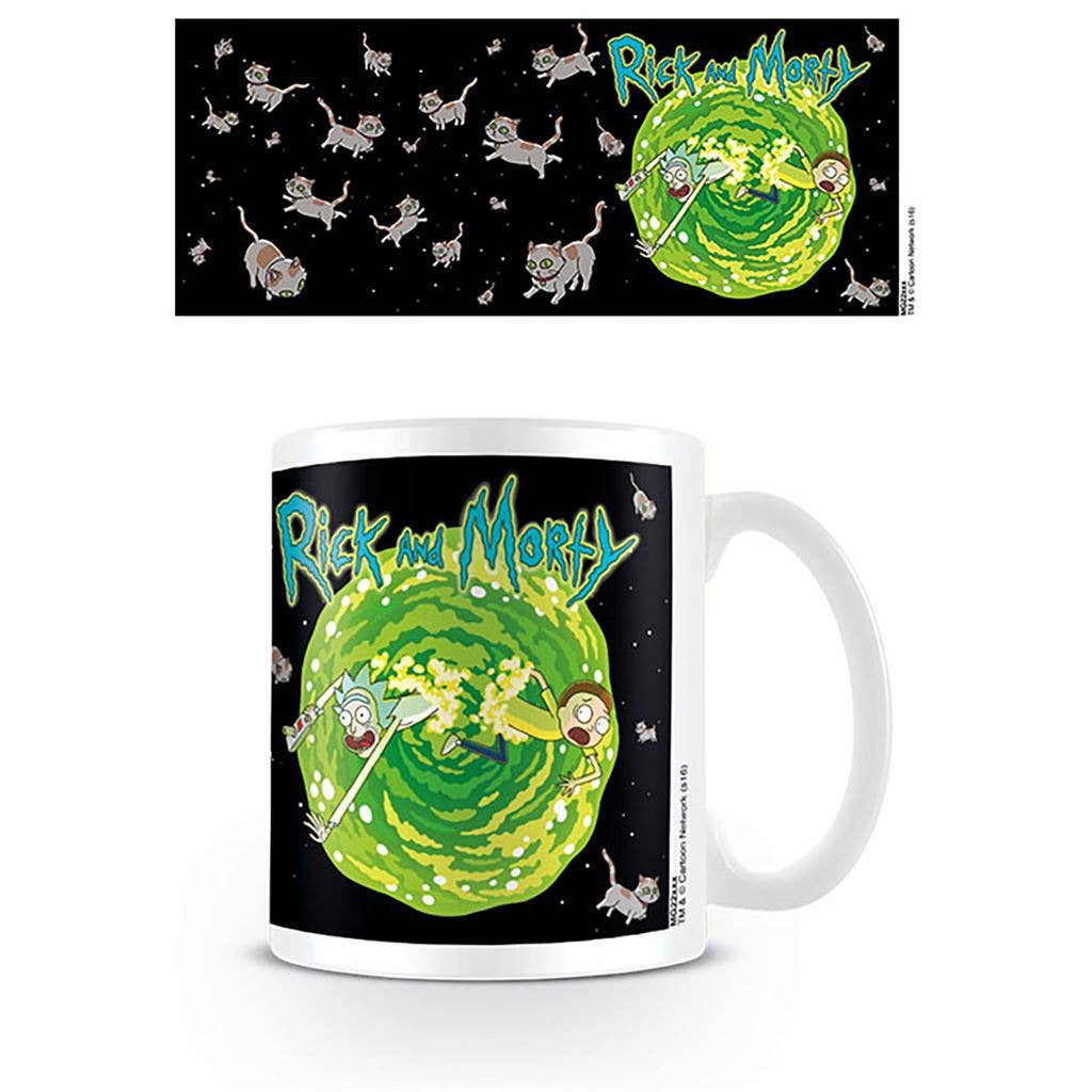 Mug Rick et Morty - Dimension du chat flottant