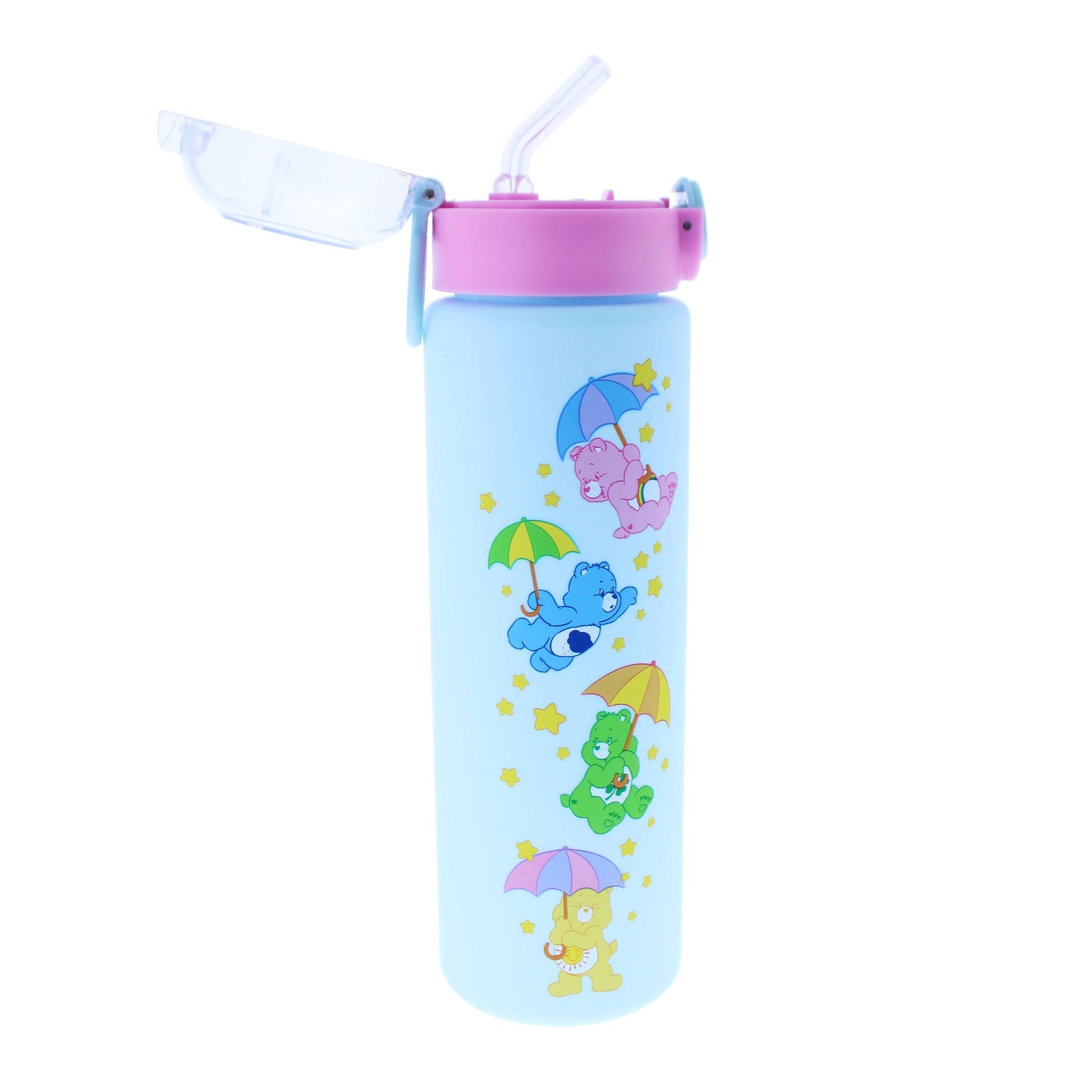 Bouteille d'eau – Care Bears avec paille et bouton poussoir | Blueprint Collections – vue 3