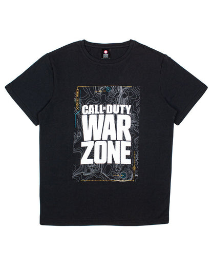 Call Of Duty Warzone Black Map T-Shirts