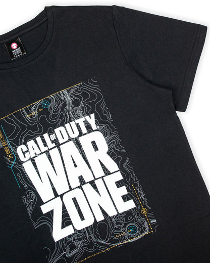 Call Of Duty Warzone Black Map T-Shirts