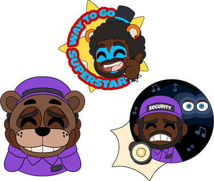 CoryxKenshin x FNAF Anstecker-Set