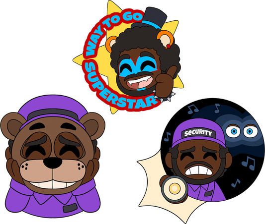 CoryxKenshin x FNAF Pin Set