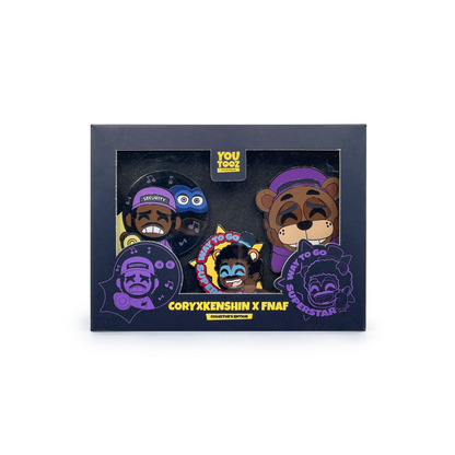 CoryxKenshin x FNAF Anstecker-Set