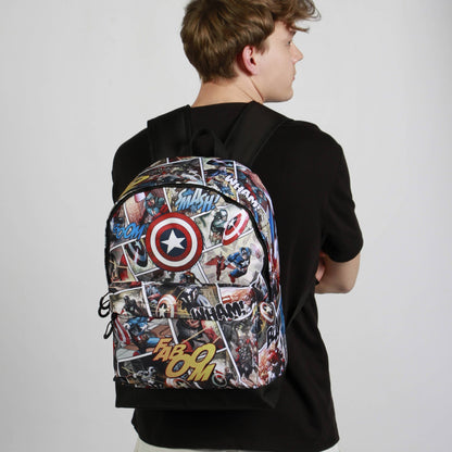 Rucksack HS FAN 2.2 Marvel Captain America „Comic“