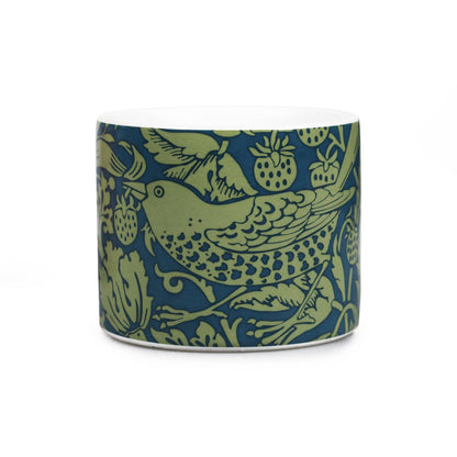 Pot céramique William Morris - Strawberry Thief Sage vert