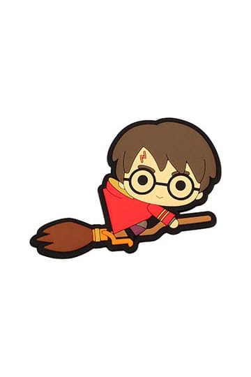 Harry Potter Aimant en caoutchouc Harry sur son Balais Volant Rouge SD Toys | Magnet de Frigo Funko