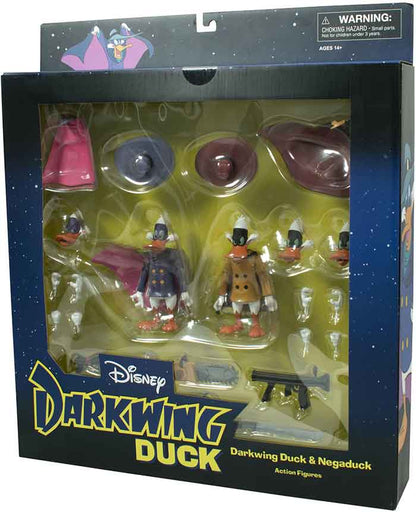 Pack 2 Darkwing Duck &amp; Negaduck Figures 