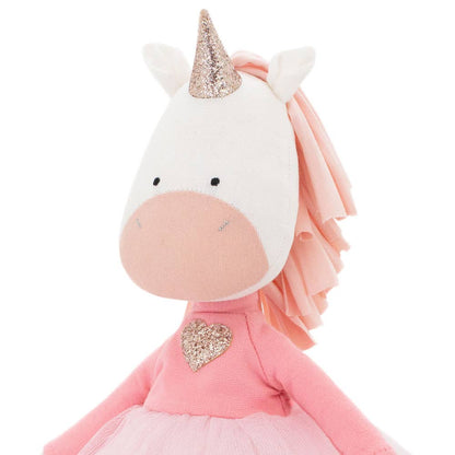 Peluche en Coton Cotti Motti, Daphne la Licorne - 29 cm - dès 0 mois