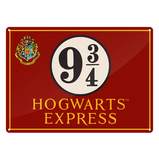 Harry Potter Dekoschild aus Metall – Hogwarts Express