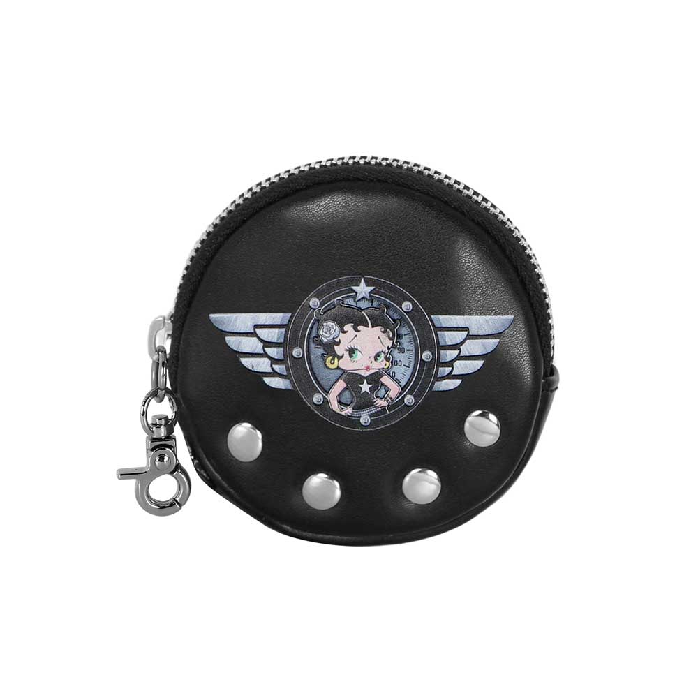 Betty Boop Motor Love-Porte-monnaie Cookie, Noir