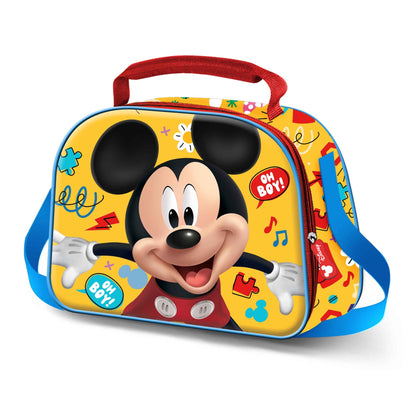 Sac Repas 3D Disney Mickey Mouse « Boy » – Jaune