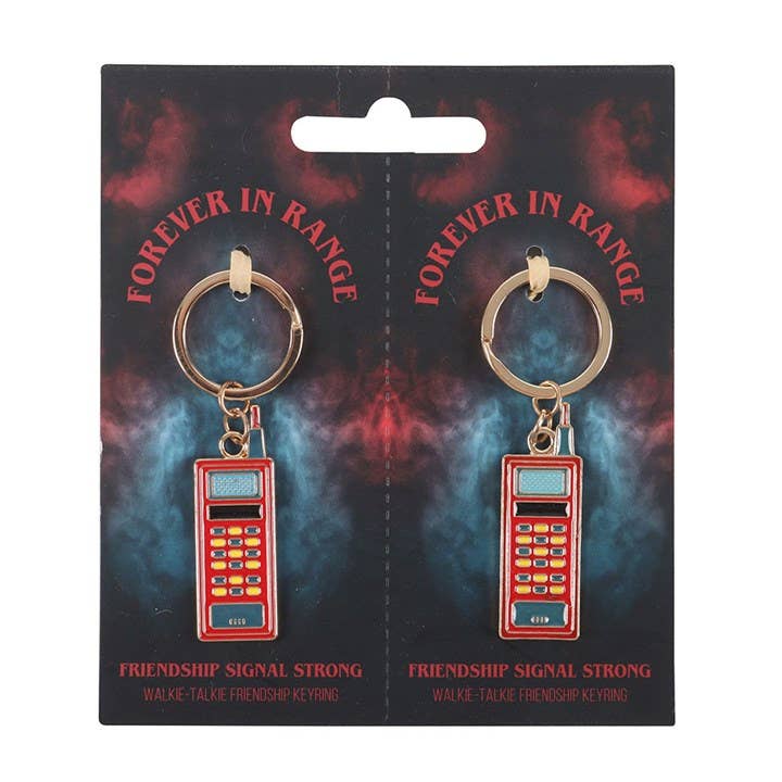 Set of 2 friendship walkie-talkie keychains