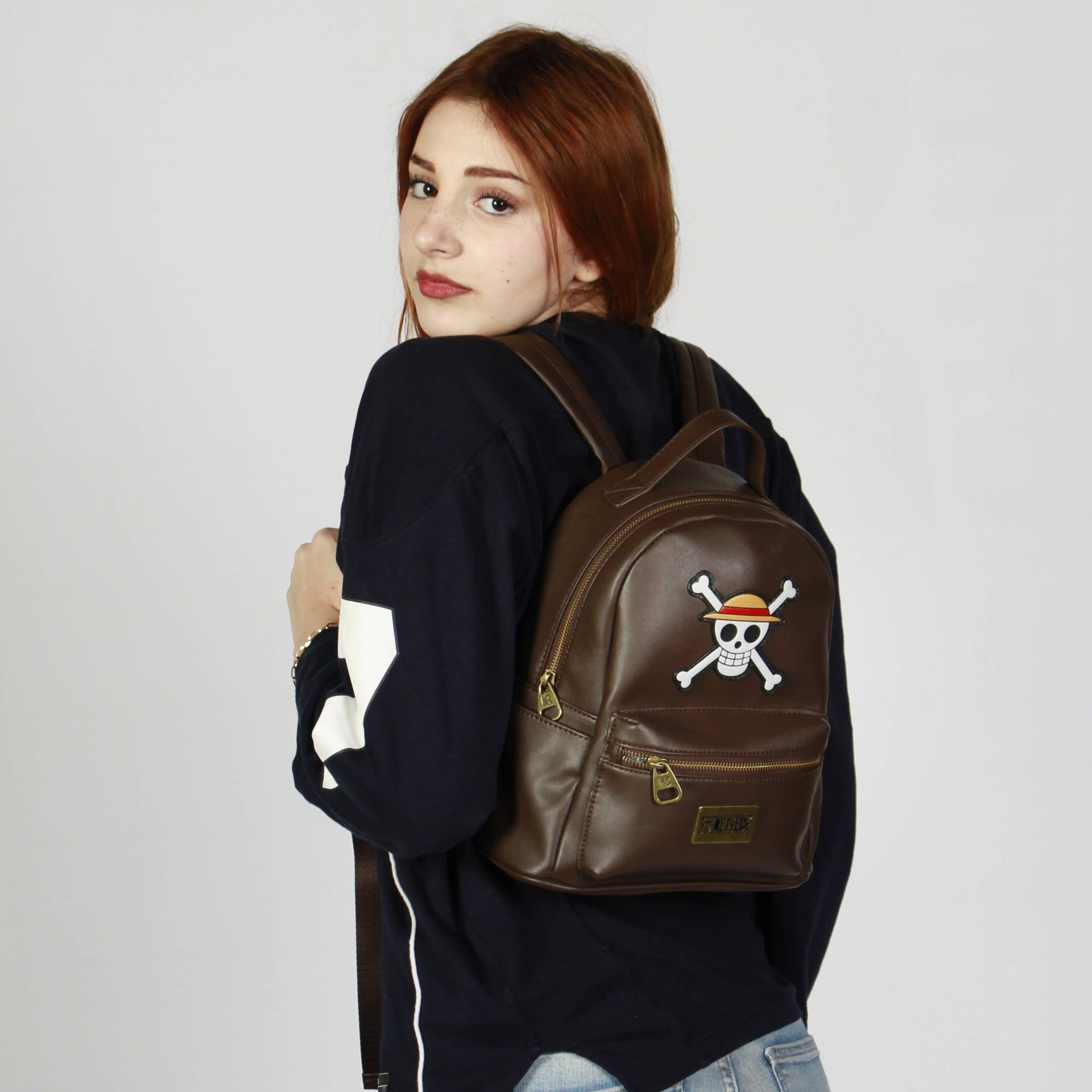 Sac à Dos Heady One Piece « Skull » – Brun