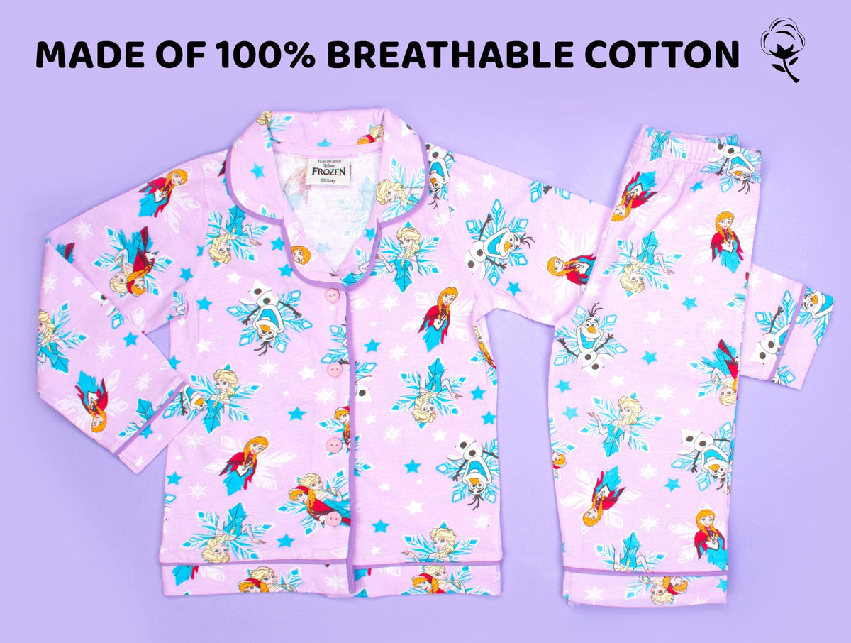 Pyjama enfant Disney Frozen à boutons – Fringoo