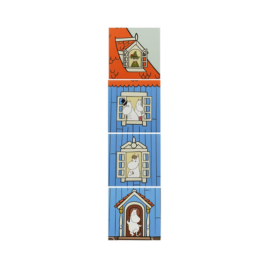 Lot de 4 sous-verres céramique Moomin - maison