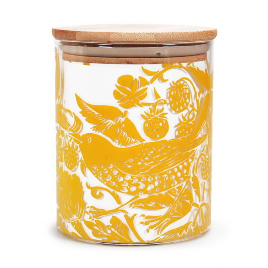 Récipient de stockage alimentaire en verre William Morris - Coing Jaune