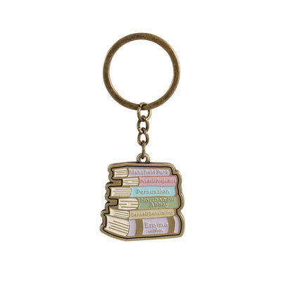Jane Austen Keychain - Stack of Books