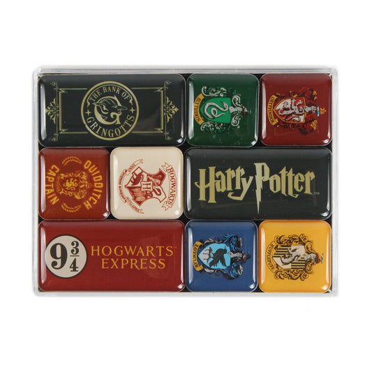 Lot de 9 aimants en époxy Harry Potter - Houses