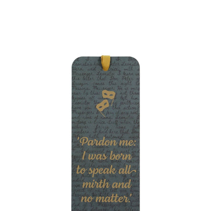 Marque-page papier Shakespeare - Beaucoup de bruit pour rien