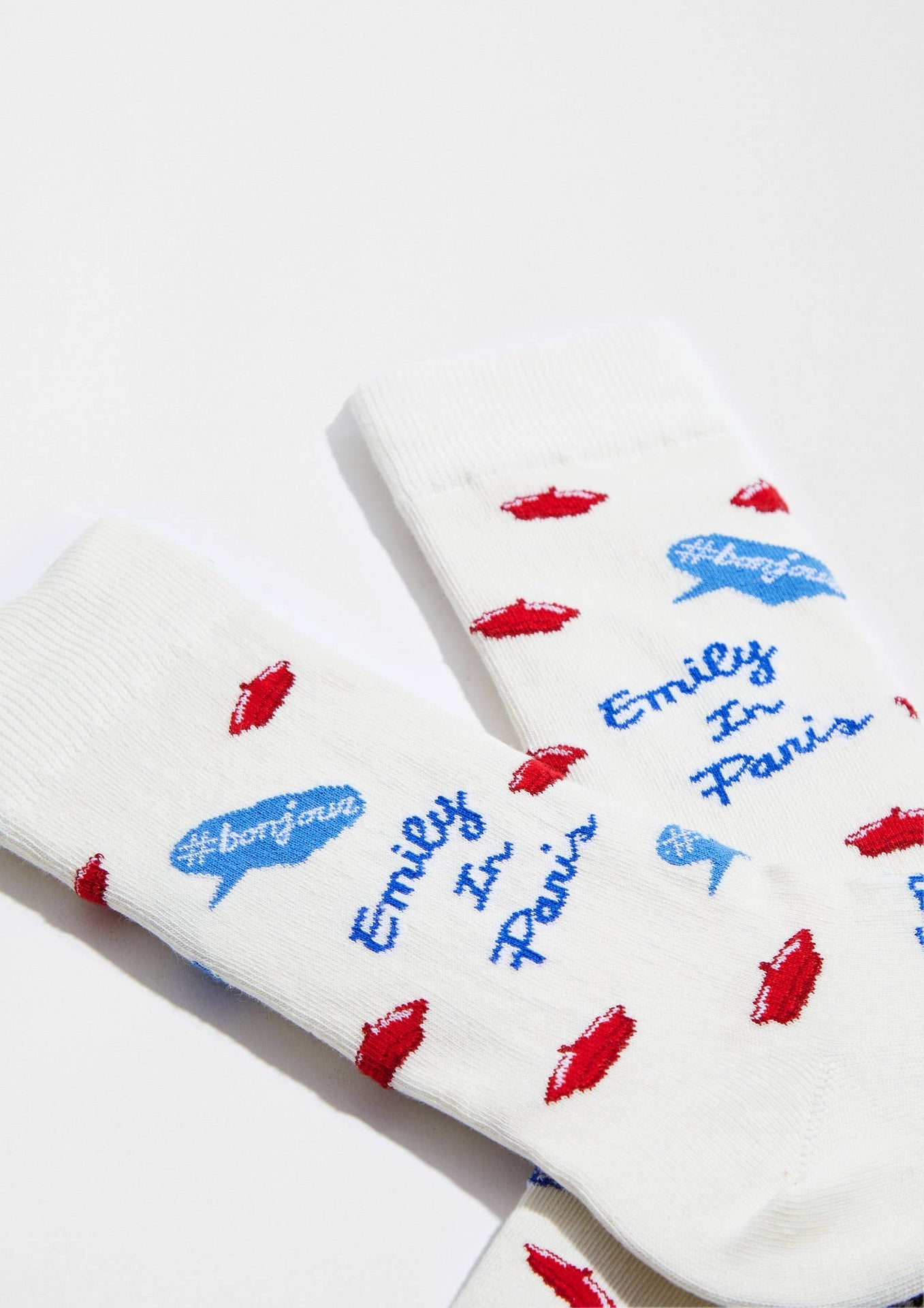 Chaussettes BeEmilyInParis Bonjour Offwhite