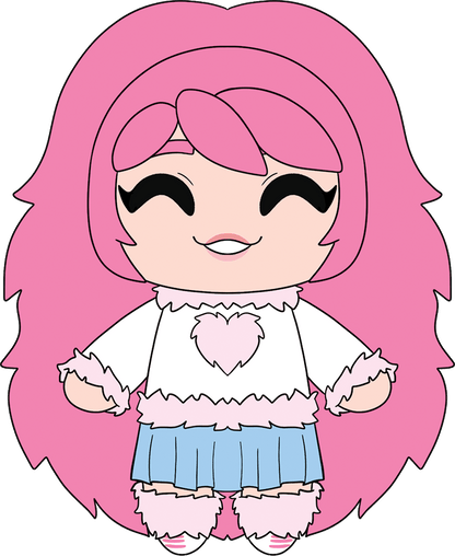 Fluffle Puff Anime Plüschtier (23cm)