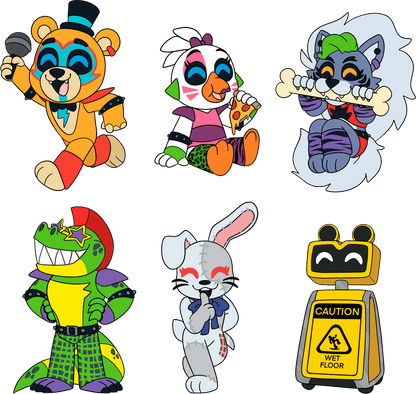 FNAF Security Breach Pin-Set